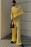 Winter Elegant Knit Top and Pants