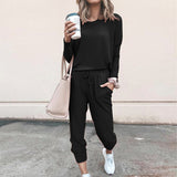 And Winter New Women's Clothing Explosion Loose Solid Color Long-Sleeved Leisure