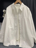 Pink Folded Long-Sleeved Shirt Coat Women's Spring Thin Loose BF Lazy Wind Long Casual