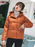 Hooded Fluffy Parkas Jackets Korean Baggy Thicken Snow Wear Parcas Chaquetas Warm Cotton Padded Windproof Parkalar