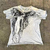 New Concert Retro T-Shirt Summer Korean Version Of Fashion Print Short-Sleeved