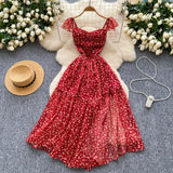 Sweet Design With A Knotted Bow Tie With Bare Back To The Waist Of A Floral