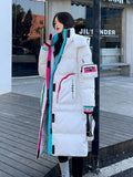 Glossy Parka Snow Coat Women's 2022 Fashion Thicken Winter Hooded Loose Long Jacket Female Windproof Rainproof Warm