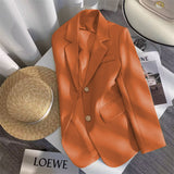 Toloer Color Suit Jacket Female 2024 Spring New Spring And Autumn Design Sense Fried Street Clothes Popular Suit Women-Outfit
