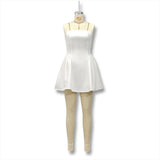 Women's Temperament Pure Color Palette Breasts Short-Term Dress Dress