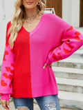 Two-Tone V-Neck
