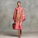 Explosion Of Solid Color Round Tie With Casual Temperament Dress