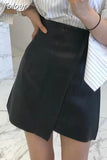 2023 women korea styles high waist Autumn and summer fashion girl's halfbody skirt female mini length