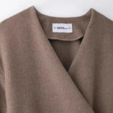 Homemade New Women's Classic Fashion With Belt Soft Coat