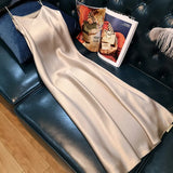 Woman Dress Satin Spaghetti Strap Party Dresses V-neck Sexy Summer Dress Women 2022 Sleeveless Evening Vestidos