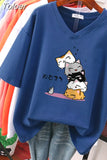 100% Cotton Plus Size T Shirt Anime Short Sleeve Women's Top 2023 Summer Couple Loose Oversized T Shirts Japanese