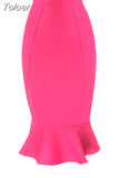 Bandage Woman Skirt Mermaid Pleated Skirt Long Vintage Summer Skirts For Women Sexy Harajuku High Waist Party Club