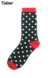 Classical Colorful Men's Combed Cotton Socks High Quality Happy Business Socks Long Tube Wedding Gift socks for