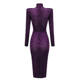 New Sexy Women Dress Bodycon Fashion Long Sleeve O Neck Party Evening Autumn Winter