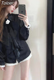 Womens Tops Chiffon Ruffles Blouses Loose Bow White Fashion Shirt Long Sleeve Temperament Blouse 2023 Blusas Mujer De
