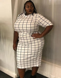 Printed Casual O-Neck Short Sleeves Loose Plus Size Casual