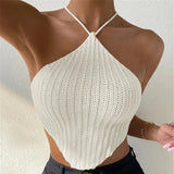 Neck Knitted Vest Design Sweater Wrapped
