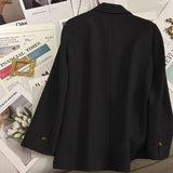 Toloer And Autumn Suit Jacket Female In 2024 Autumn New Black Net Red Fried Street Temperament Trend Casual Ladies Suit-Outfit