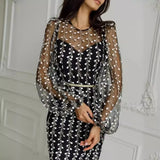 New Lady Embroidery Perspective Net纱