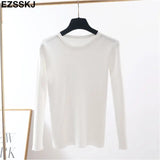 winter clothes Knitted woman sweaters Pullovers spring Autumn Basic women's jumper Slim women's sweater cheap pull long