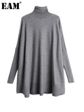 Big Size Knitting Sweater Loose Fit Turtleneck Long Sleeve Women Pullovers New Fashion Tide Spring Autumn 2023