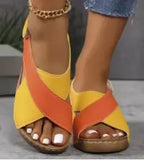 Sandals Women 25 Years Of Summer New Pine Cake Thick Soles With Skirts Casually Exposed Beach