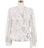 spring Vintage print Shirt female Oversize Tops Women Long sleeve Girls Blouse Summer Plus Size Women Blouses femme