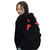 Toloer Autumn / Winter Hoodie Ins Hikhara Night Wind Plus Velvet Hooded Top Loose Plus Size Korean Coat Women's