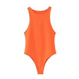 Toloer Women's Sexy Plastic Off-The-Shoulder Round Collar Solid Color Sleeveless Bottom