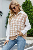 V-Neck Capped Sleeve Knit