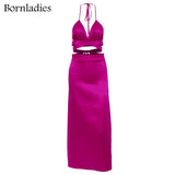Women 3 Pieces Sets Long Sleeve Loose Belt Satin Blazer Coat High Waist Pants Legs Adjustable Pants Female Sexy
