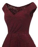 Elegant Lace Off Shoulder Vintage Party
