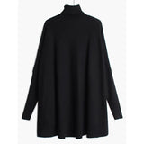 Big Size Knitting Sweater Loose Fit Turtleneck Long Sleeve Women Pullovers New Fashion Tide Spring Autumn 2023