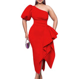 Women's Dress 2025 New Twill Open-Coated Loaf Dress Sexy