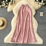 Sensed With The Frontal Half-Dress Woman 2025 New Light Luxury High-Rise Thin A-Word Bag With A Long Skirt With A Long