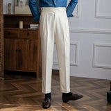 Casual Suit Pants Men's Autumn Business Retro Niche Trousers High Street Hanging Trendy