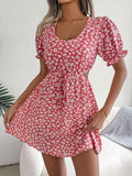 Cutout Flounce Sleeve