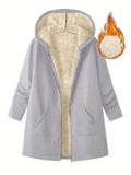 And Long-Term Hooded Jacket In Autumn And Winter