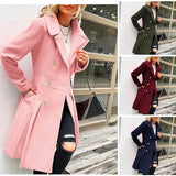 Autumn And Winter New Long Haired Women's Coat Ebay Large-Size Coat Wish Double