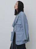 Casual Windbreakers For Women Lapel Collar Long Sleeve High Waist Lace Up Trench Coats Female 2020 Clothing