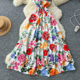 Court-Styled Sling Dress Women's Summer Waist Repair Senior Sense Temperament Big Swing