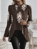 Women's Autumn And Winter Long-Sleeved Shirt New Elegant