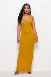 Elegant Women Sexy Dress O-Neck Sleeveless Slim Maxi Dress High Stretch Tank Robe Spring Summer Thin Long Dress