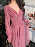 Fashion Women's Dress Glittering Sequin Design Feeling Waist Crimping Temperament Long Sleeved Skirt Versatile Slim