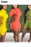 Sexy Cutout Strappy Bandage Rompers Playsuits Rib Knit Jumpsuit Clubwear 2023 Wholesale Lots Bulk Clothes