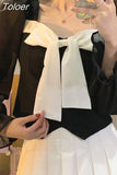 Blusas Mujer De Moda Square Collar Long Sleeve Tunic Shirts Irregular White Blouses Crop Tops Fashion Korean Blouse