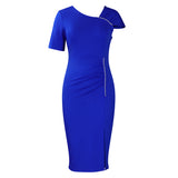 New Temperament Bag Hip Nails High-Waisted OL Tongle Pencil Dress African