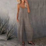 2025 Summer Large-Size Women's Clothing Casual Sleeveless Loose Broad-Legged