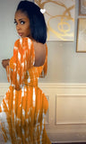 Print Party Sexy Midi Bodycon