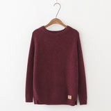 Philosophy Feminina Autumn Winter Harajuku Women Sweater women Pullovers Casual Split Korean Knitwear plus size